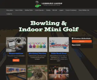 Lessardlanes.com(Family Entertainment Center) Screenshot