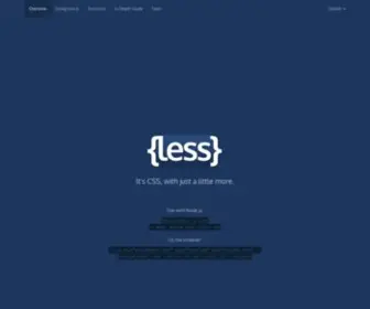 Lesscss.org(Getting started) Screenshot