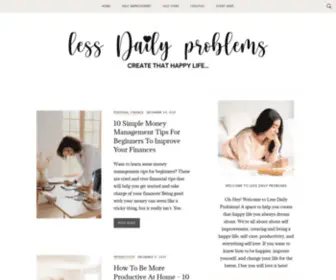 Lessdailyproblems.com(Less Daily Problems) Screenshot