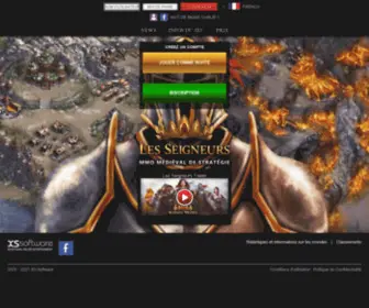 Lesseigneurs.fr(LES SEIGNEURS: Le meilleur jeu de stratégie en ligne) Screenshot