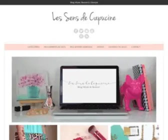 Lessensdecapucine.com(Les Sens de Capucine) Screenshot