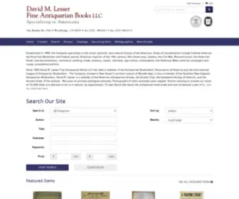 Lesserbooks.com(Lesser, Fine Antiquarian Books LLC) Screenshot