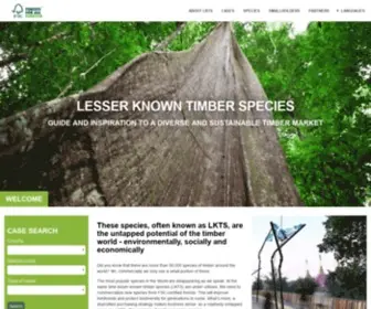 Lesserknowntimberspecies.com(Product) Screenshot