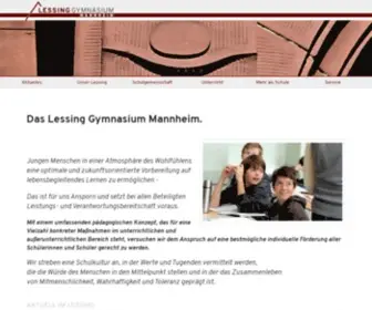 Lessing-GYmnasium.com(Das Lessing Gymnasium Mannheim) Screenshot