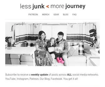 Lessjunkmorejourney.com(What's your journey) Screenshot