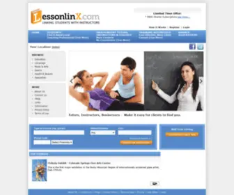 Lessonlinx.com(Connects Students with Instructors) Screenshot