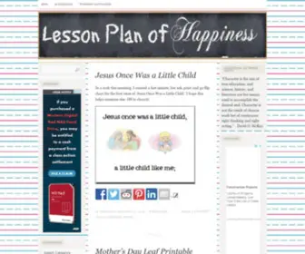 Lessonplanofhappiness.com(Lesson Plan of Happiness) Screenshot