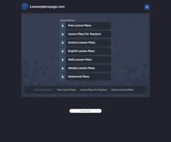 Lessonplanspage.com(Free Lesson Plans For Teachers) Screenshot
