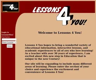 Lessons4You.com(Lessons4You) Screenshot