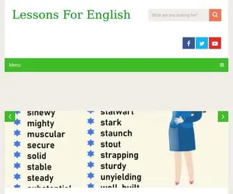 Lessonsforenglish.com(Lessons For English) Screenshot