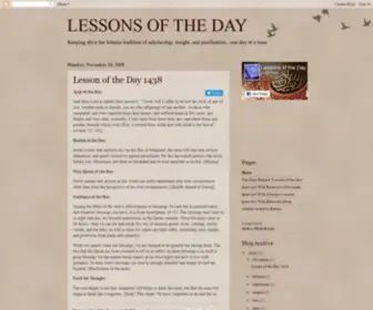Lessonsoftheday.com(LESSONS OF THE DAY) Screenshot