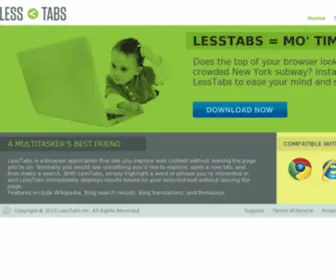 Lesstabs.com(LessTabs = Mo' Time) Screenshot