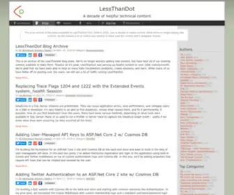 Lessthandot.com(Blog) Screenshot