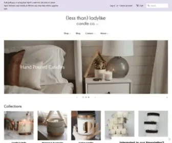 Lessthanladylikecandleco.com(Less Than Ladylike Candle Co) Screenshot