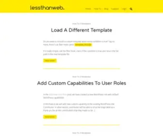 Lessthanweb.com(The LessThanWeb) Screenshot