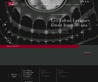 Lestalenslyriques.com(Les Talens Lyriques) Screenshot