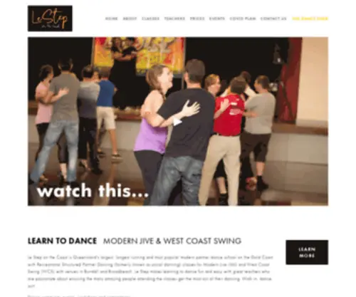 Lestepgoldcoast.com.au(Le Step on the Coast Dance Company) Screenshot