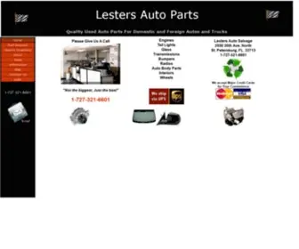 Lestersauto.com(Lesters Used Auto Parts Car Truck Salvage In Florida) Screenshot