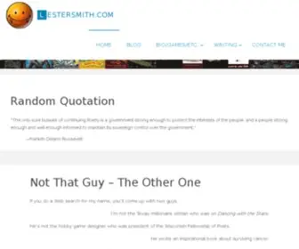 Lestersmith.com(Award-Winning Tabletop Game Designer (& Poet)) Screenshot