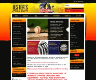 Lestersupstatesports.com(Custom Embroidery Service in Victor) Screenshot