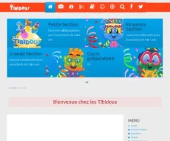 Lestibidous.fr(Les Tibidous site pour enfants) Screenshot