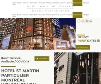 Lestmartinmontreal.com(Montreal Boutique Hotel) Screenshot