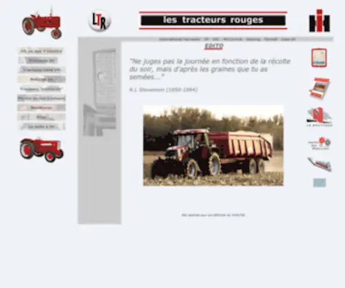 Lestracteursrouges.com(Les Tracteurs Rouges) Screenshot