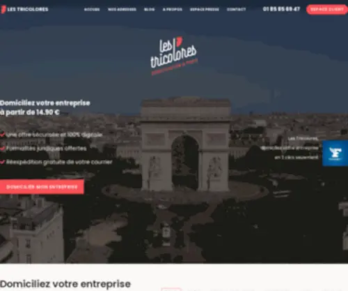 Lestricolores.fr(Expert de la domiciliation d'entreprise en ligne) Screenshot