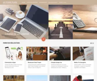 Lestudioflash.fr(Agence web dans le Var à Carqueiranne entre Toulon et Hyères) Screenshot