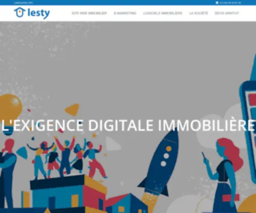 Lesty.fr(Lesty est la solution digitale immobilière complète qui regroupe) Screenshot