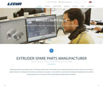 Lesunscrew.com(Extruder Spare Parts & Components Design And Manufacture) Screenshot