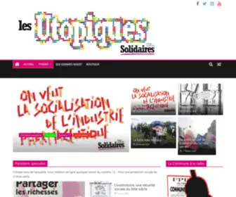 Lesutopiques.org(Les Utopiques) Screenshot