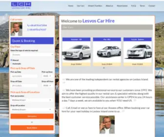 Lesvoscarhire.com(Rent a car in Anaxos) Screenshot