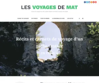 Lesvoyagesdemat.com(Les voyages de Mat) Screenshot