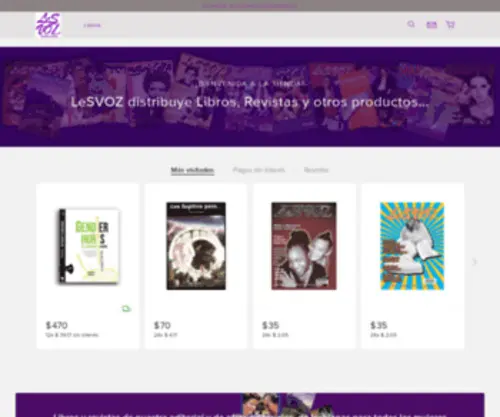 Lesvoz.com(LeSVOZ, tienda en línea) Screenshot