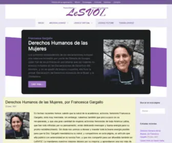 Lesvoz.org(LeSVOZ, cultura lesbiana feminista) Screenshot