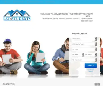 Let4Students.com(Student accommodation) Screenshot