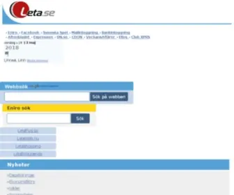 Leta.se(Sveriges enklaste startsida) Screenshot