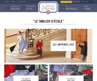 Letablierdecole.com(Vente Tablier d'Ecole pour maternelle et blouse de chimie) Screenshot