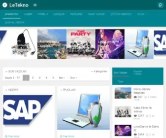 Letekno.com(Teknoloji, Mobil, Oyun Haberleri ve Oyun) Screenshot