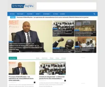 Letempsinfos.com(Premier portail d'information en Côte d'Ivoire) Screenshot