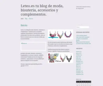 Leteo.es(Tu blog de moda) Screenshot