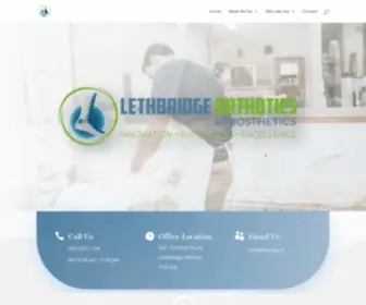 Lethbridgebracing.ca(Lethbridge Orthotic) Screenshot