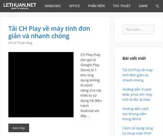 Lethuan.net(Lê Thuận Blog) Screenshot