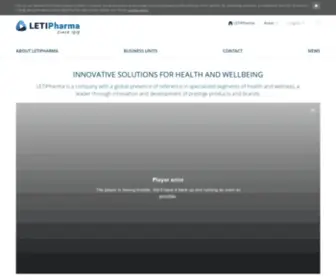 Leti.com(Laboratorios LETI) Screenshot