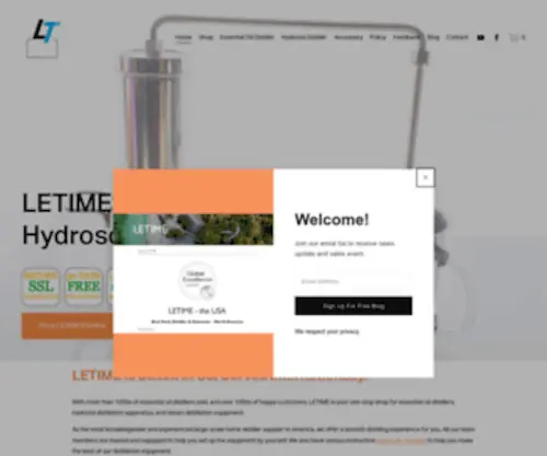 Letimestill.com(Buy Oil Distillers) Screenshot