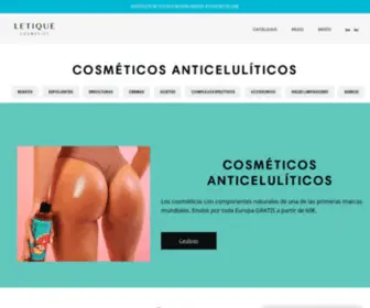 Letique-Shop.com(Letique Cosmetics España) Screenshot