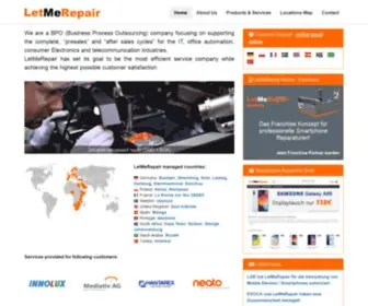 Letmerepair.com(LetMeRepair is a BPO (Business Process Outsourcing)) Screenshot