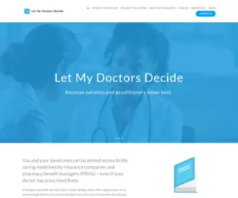 Letmydoctorsdecide.org(Let My Doctors Decide) Screenshot