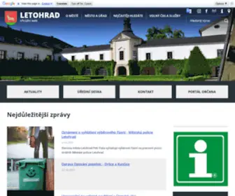 Letohrad.eu(Město) Screenshot